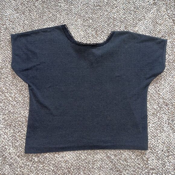 Vintage 1987 3D Emblem Harley Davidson Eagle Rose Shirt USA Womens Size Medium - Picture 12 of 12